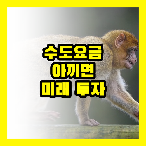 수도요금 절약, 미래를 위한 현명한 투자