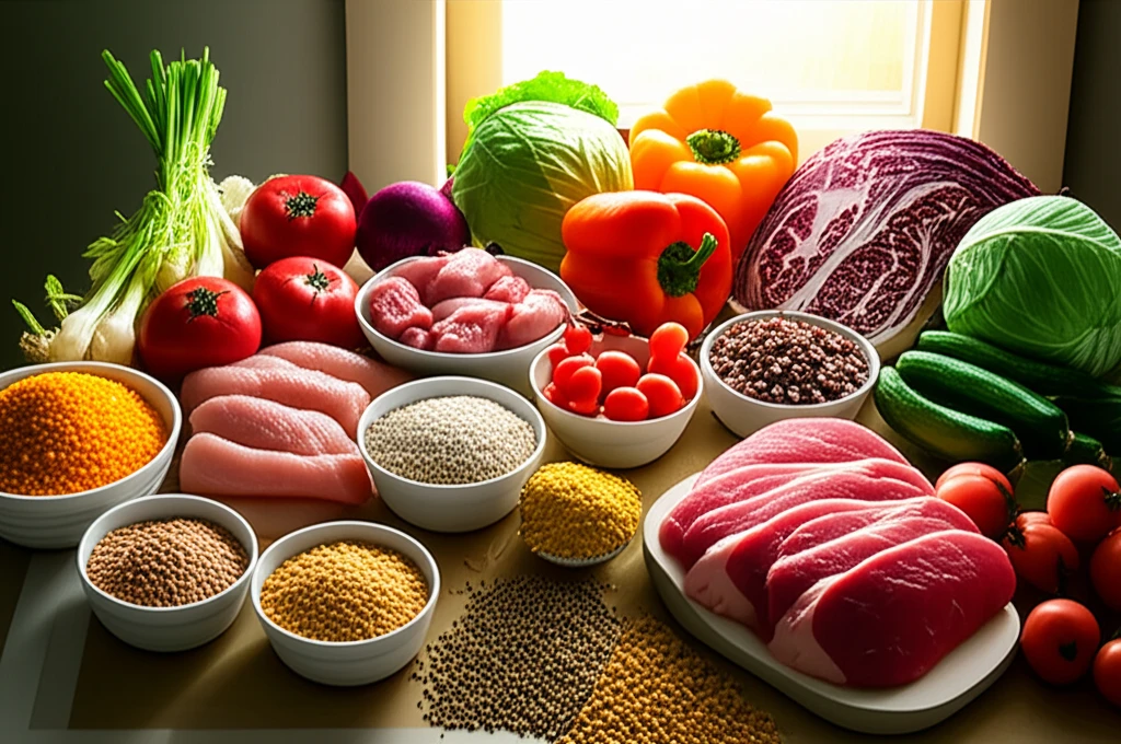 식단 계획 및 요리 이미지