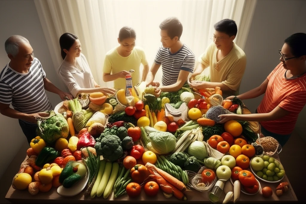 공동구매를 통해 절약하는 모습